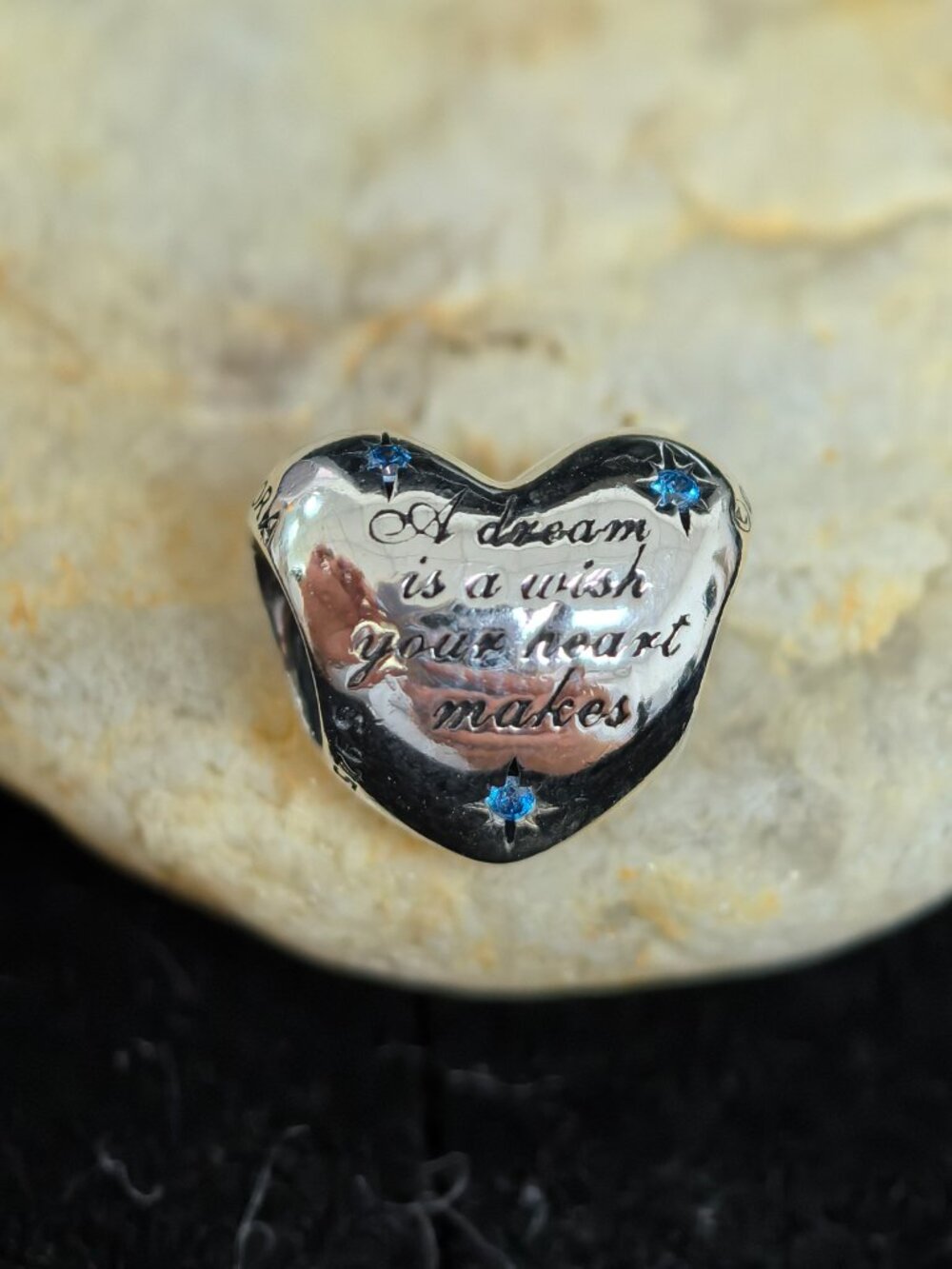 Pandora x Disney Cinderella's Dream Heart Charm Pendant, S925 Silver (Women's)